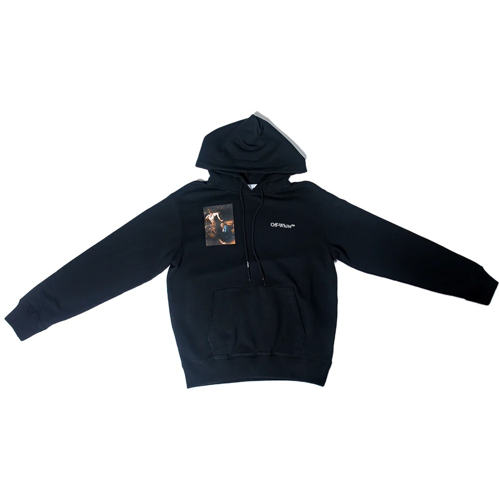 Off-White Caravaggio Lute Slim Hoodie Black